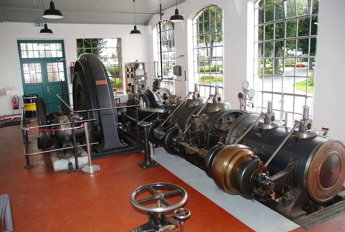 Die größte noch betriebsfähige Stationärdampfmaschine Norddeutschlands.